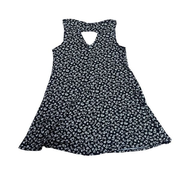 NWOT Fortune + Ivy Women's XL Black Floral Sleeveless Knee Length Dress - Picture 1 of 5